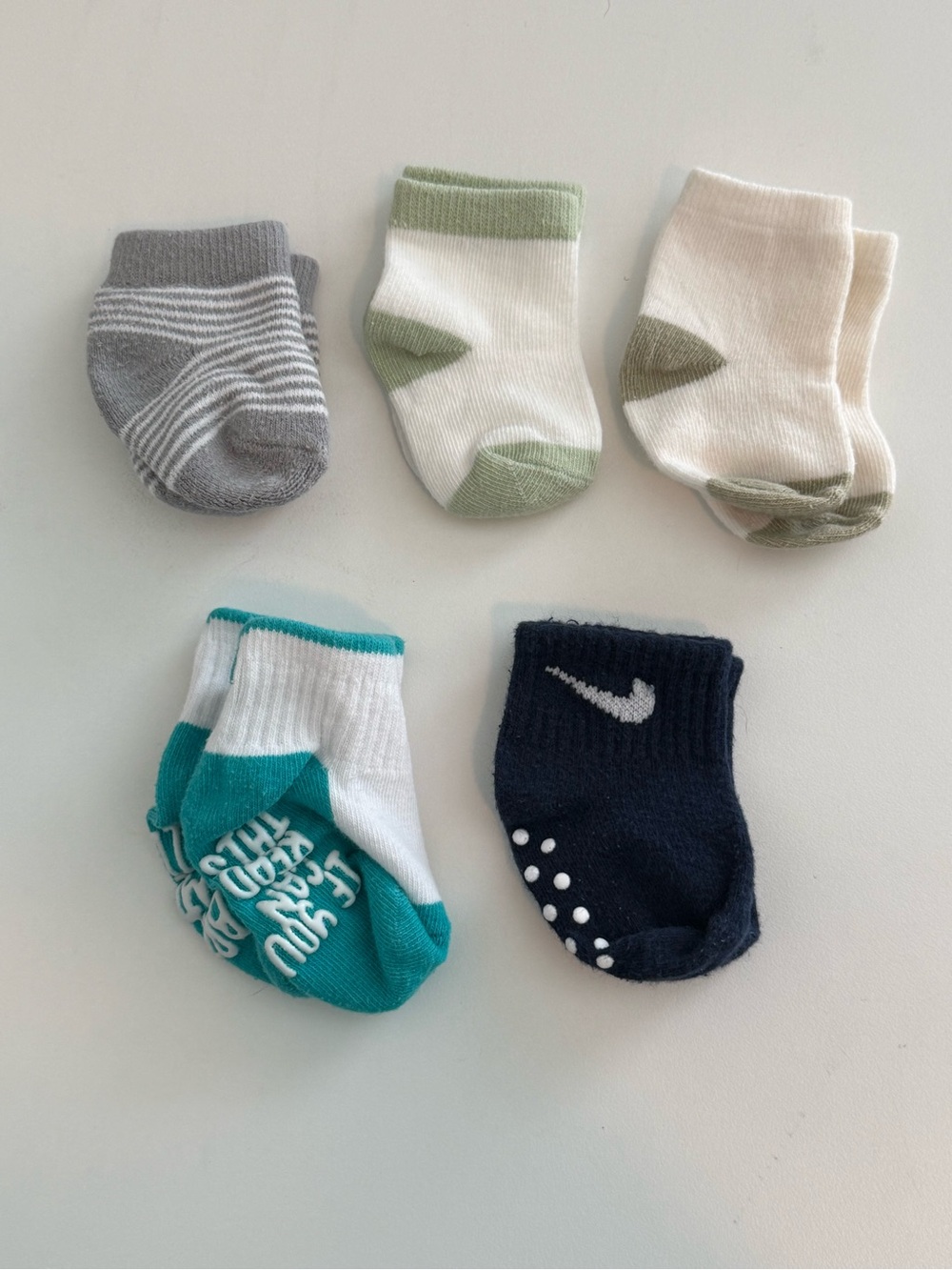 Various Baby Boy Socks - 5 Pack - Newborn